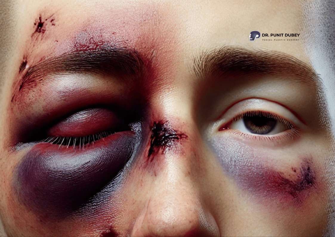 Facial bone fracture symptoms – signs and indicators of facial bone fractures in Delhi.