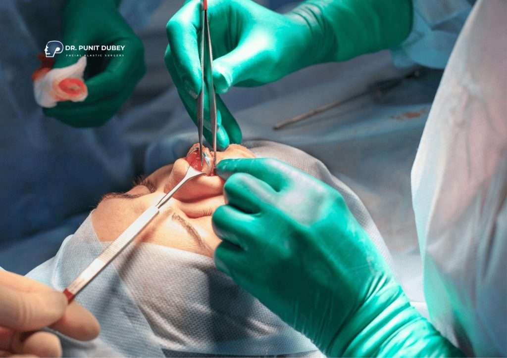 Open rhinoplasty in Delhi and Closed rhinoplasty in Delhi by Dr. Punit Dubey.