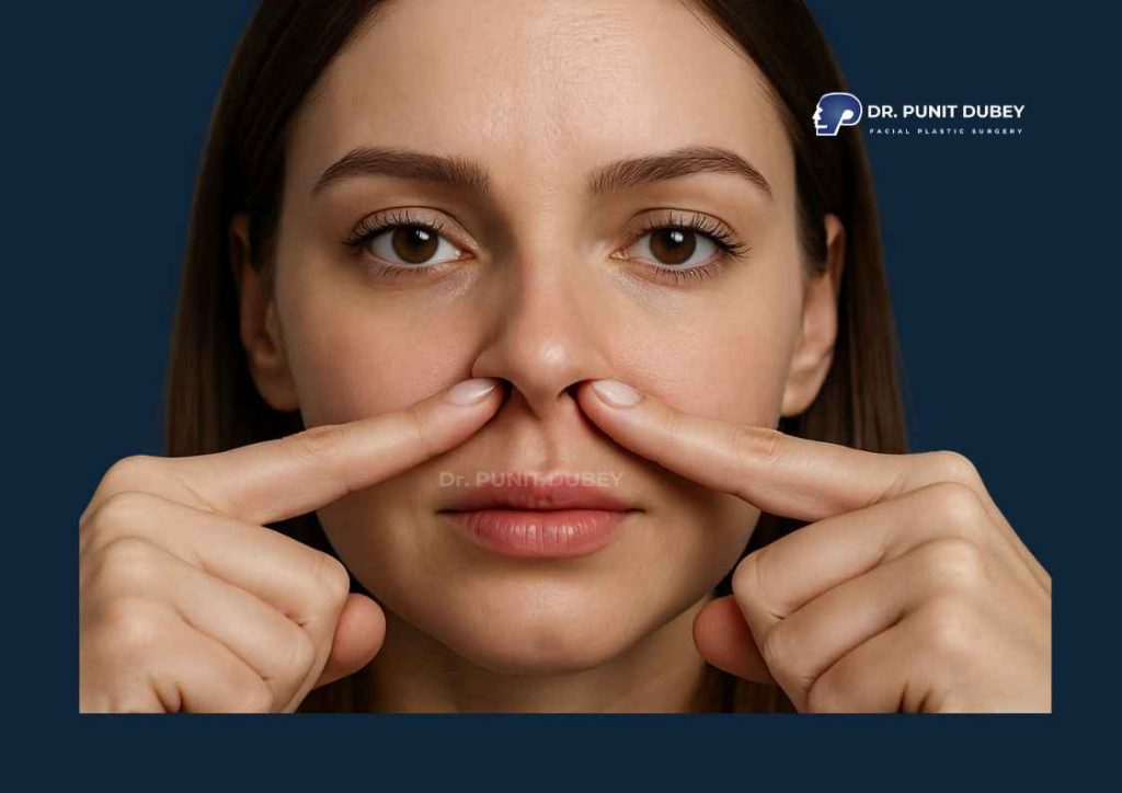 Alarplasty in India by Dr. Punit Dubey – expert alar base reduction surgery.