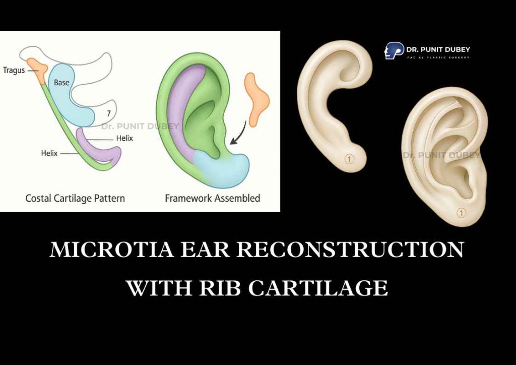 Microtia Ear Reconstruction with Rib Cartilage – Autologous Framework by Dr. Punit Dubey.