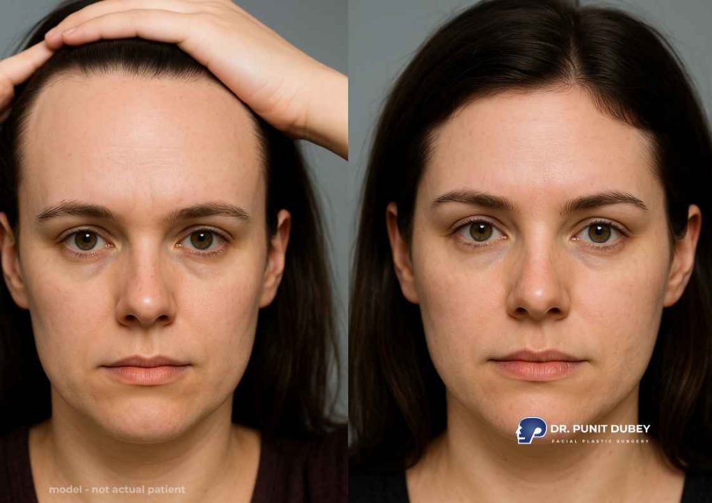 Forehead Reduction Surgery in India by Dr. Punit Dubey – Enhance Facial Harmony.