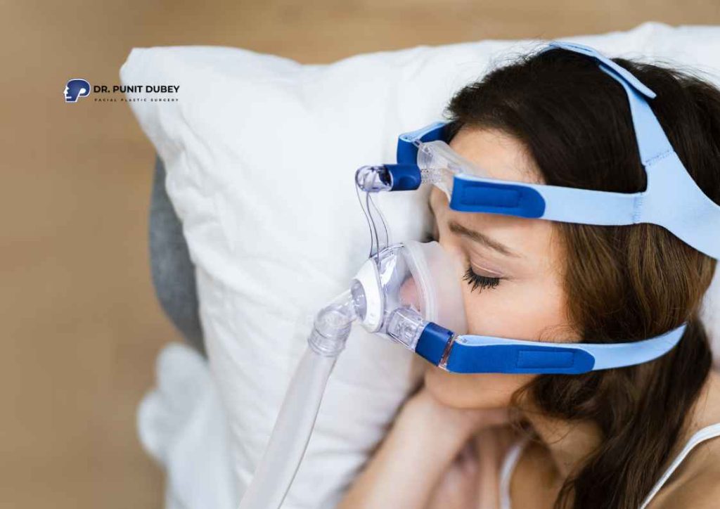 Obstructive Sleep Apnea treatment in India by Dr. Punit Dubey – jaw advancement surgery to open the airway.