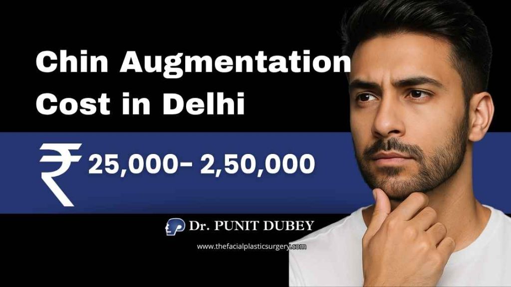 Chin Augmentation Cost in India (2026) – From ₹25K to ₹2.5L Chin Augmentation in Delhi by Dr. Punit Dubey